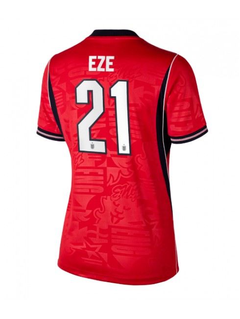 Zenske Futbalové oblečenie Anglicko Eberechi Eze #21 MS 2026 Krátky Rukáv - Preč Zenske Futbalové oblečenie Anglicko Eberechi Eze #21 MS 2026 Krátky Rukáv - Preč